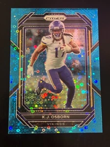 2022 Panini Prizm KJ Osborn Blue Disco Minnesota Vikings #/79 - Picture 1 of 2