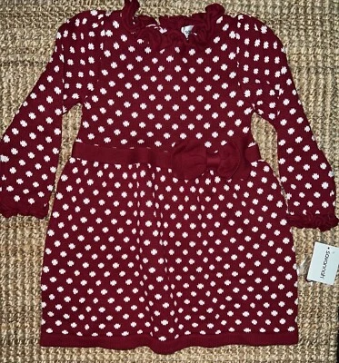 NEW Sweater Dress 3T Girl’s Red Savannah Soft & Warm - Image 1 of 3