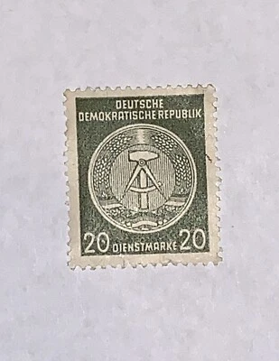 Estampilla postal alemana de 20 centavos de colección rara de la República Alemana Foto 1 de 2