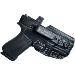 Black Scorpion Gear IWB Belt Wing Tuckable Holster fits Glock 43X MOS - Picture 1 of 11