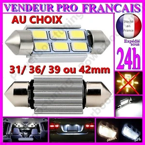 Lampadina Navetta Lampada A LED SMD C5W Anti Errore Fuoco Xenon 31 36 39 - Photo 1/76