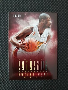2013-14 DWYANE WADE PANINI INTRIGUE GOLD SP PARALLEL #10/10! CARD #60! HEAT!