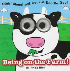 Being on the Farm, NEW! Children's Board Book Wiggle Eyes, Age 3 up - Picture 1 of 3