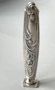ART NOUVEAU silver stamp with falling iris decor - Picture 1 of 6