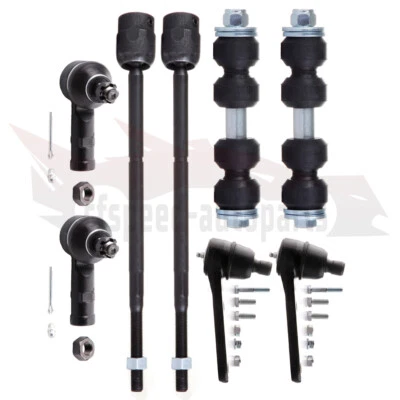 Kit de rótulas de barras estabilizadoras extremos de varilla de amarre delanteras Mercury Tracer de 8 piezas Foto 1 de 4