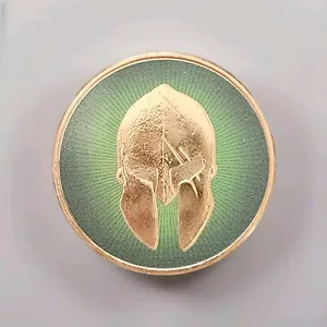 Molon Labe Spartan Warrior Come Take It Colorized 1 Oz 999 Fine Copper - Picture 1 of 2