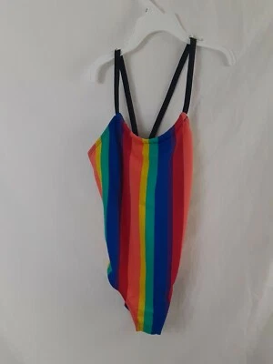 Traje de baño Kensie niña talla 4 rayas espalda corredora  Foto 1 de 4