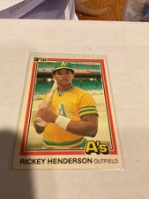 1981 Donruss Rickey Henderson Oakland Athletics #119 Baseball Card