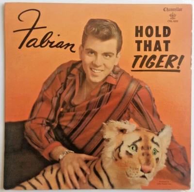 FABIAN - Hold That Tiger - Vinyl LP 1st Press Chancellor CHL-5003 PINK LABEL  - Image 1 of 4