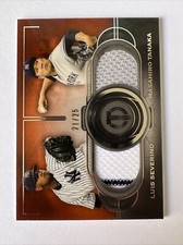 2019 Topps Tribute Luis SEVERINO Masahiro TANAKA #DR-ST Dual RELIC 21/25 YANKEES