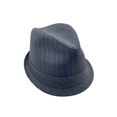 Goorin Bros Fedora Hat Mens Size S Vintage 90s Gray Cotton Pinstripe Classic - Image 1 of 4