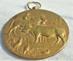 PREMIO MEDALLA BBÉLGICA ANIMAL.LANDBOUWCOMICE VEEPRIJSKAMP 1954 (CABALLO-TORO) 2 - Imagen 1 de 8