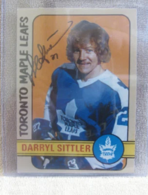 FOTO DE MEDIOS AUTOGRAFIADA DE COLECCIÓN DE LA NHL Darryl Sittler Toronto Maple Leafs Foto 1 de 2