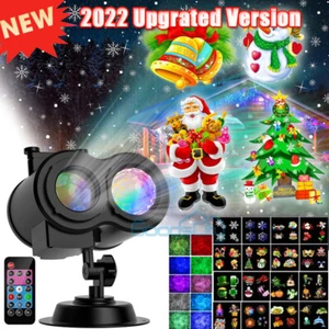 LED Christmas Projector Lights Outdoor 26 HD Effects Laser Landscape Lamp 2022 - Picture 1 of 12