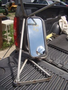 Vtg Original Ford West Coast Towing Mirror 16x7 w/ Bracket Right Side w/ Logo - Picture 1 of 16