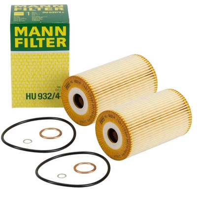 2x MANN HU932/4X Ölfilter für MERCEDES T2 UNIMOG TRAC & Baumaschinen 3641800309 - Bild 1 von 2