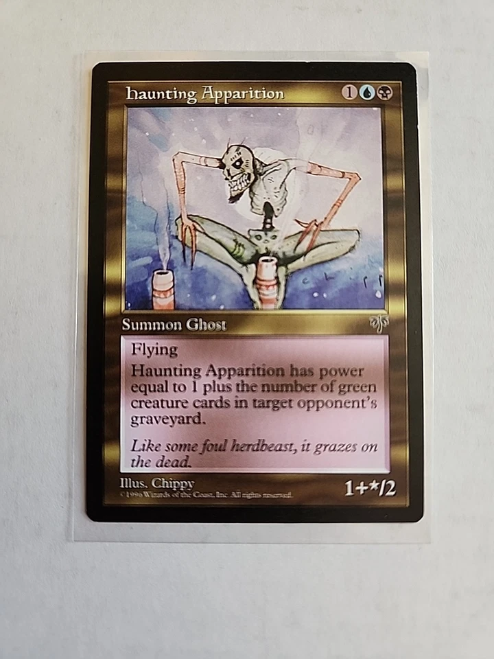 Haunting Apparition - Mirage - MTG Magic - Uncommon - Blue Black Creature - Image 1 of 1