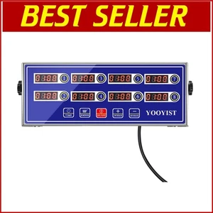 8-Channel Programmable Kitchen Timer with Loud Alarm for Professional Chefs - Picture 1 of 9