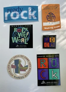 Rare Vintage Original Rock And Roll Hall Of Fame Opening Merch Lot VIP Promo T - Picture 1 of 7