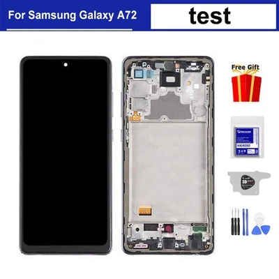 Für Samsung Galaxy A72 A725 LCD Display Touchscreen Digitizer mit Rahmen Ersatz - Bild 1 von 4