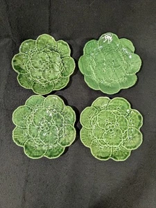 5er Set Belo Faianças Majolika Portugal Geranienblatt Teller Salat/Dessert 8" - Bild 1 von 13