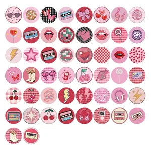 50pcs Reusable Cute Cherries Stickers Waterproof PVC Creative Aesthetic Design - Picture 1 of 8