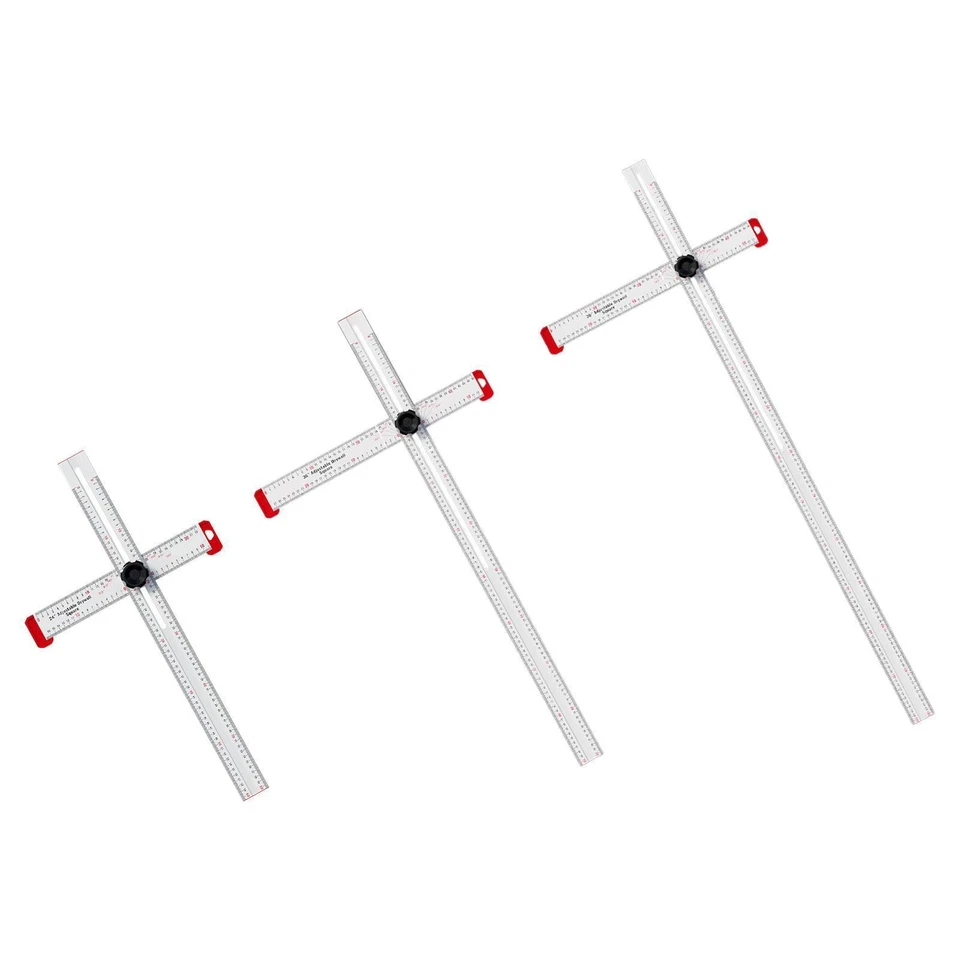 Square Ruler Aluminum Layout Tool for Template Architecture Design Drawing - Image 1 of 1