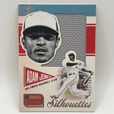 2013 Panini America's Pastime Silhouettes Materials Adam Jones #AJ/125 BAL Foto 1 de 2