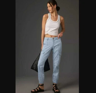 全新 27 Anthropologie x Sanctuary Rebel 工装慢跑裤 蓝色 — 第 1/4 张图片