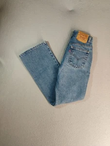 VTG Levis 517 Womens Jeans 5 Juniors Blue Boot Cut Low Rise Light Stonewashed - Picture 1 of 14