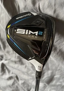 TaylorMade SIM 2 Max 5 Wood RH 18 Degree Stiff Flex Ventus 6-S With Headcover - Picture 1 of 3