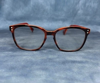PRODESIGN DINAMARCA 1711 c.4034 ROJO OSCURO DEMI GAFAS 53-17-140 Marco Rectangular Foto 1 de 4