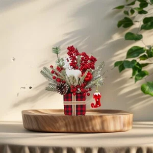 Small Christmas Tree Decorations Tabletop Christmas Tree for Holiday Decor Pe... - Picture 1 of 7