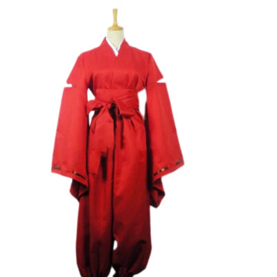 Halloween Party Cosplay Costume Half Demon Red Inu Kimono Outfit US Size - Image 1 of 3
