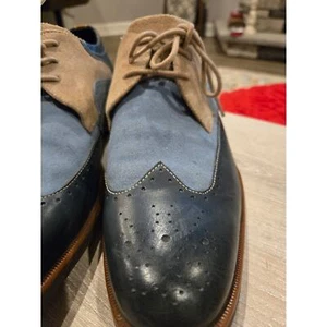 Zapatos Oxford Stacy Adams Kitt punta de ala para hombre 9,5 multicolor dos tonos - Imagen 1 de 10