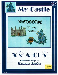 "WELCOME TO MY CASTLE"" Dragon Fantasy Patrón de Punto de Cruz Folleto F-930" - Imagen 1 de 1