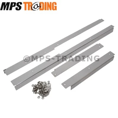 Land Rover Defender 110 placas de limiar de porta de aço inoxidável escovadas DA4793B - Imagem 1 de 4