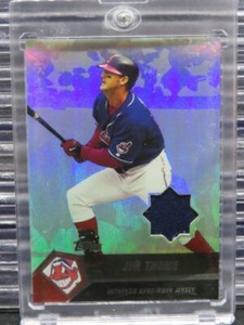 2004 Topps Jim Thome Game Worn Jersey #JT Cleveland Indians