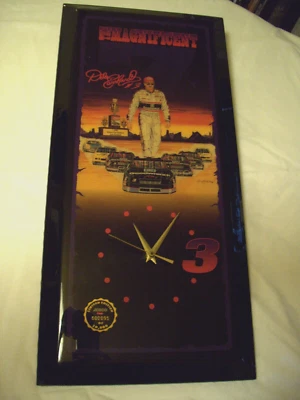 1994 JEBCO 1/10,000 DALE EARNHARDT #3 MAGNIFICENT 7 TIME CHAMPION PLAQUE CLOCK - Image 1 of 2