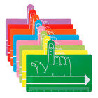 24 Pcs Abs Bookmark Child Finger Tracker Bookmarks for Kids