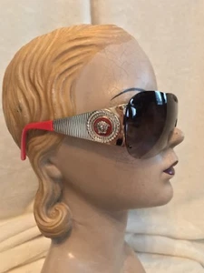 Gafas de sol VERSACE RED DORADAS MODELO 2135-B, ORO MEDUSA ESTRÁS - Imagen 1 de 12