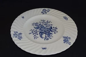 Plato de ensalada Royal Worcester England azul aerosol arremolinado 8" - Imagen 1 de 3