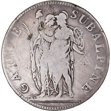 [#1110231] Moneda, Estados italianos, PIEDMONT REPUBLIC, 5 Francs, An 10, Turin,