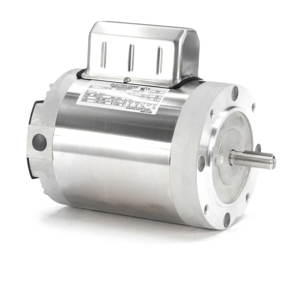 LEESON 6439191262 Boat Hoist Motor 1 Phase 56c Frame C Face Mounting 1hp