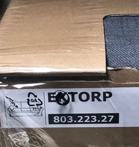 Ikea Ektorp Nordvalla dunkelgrau 3-Sitzer Sofa Bezug 803.227.27 NEU/VERSIEGELT - Bild 1 von 5