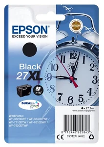 Cartucho de tinta original Epson 27XL, negro, WorkForce WF7710DWF WF7715DWF T2711 - Imagen 1 de 1