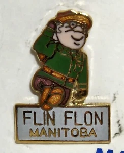 Flin Flon Manitoba Lapel/Hat Pin Mounties Marco Souvenir w/ Original Card - Picture 1 of 6