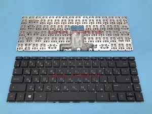 For HP Pavilion x360 14-cd0000 14m-cd0000 14t-cd0000 Russian Keyboard Black - Picture 1 of 2