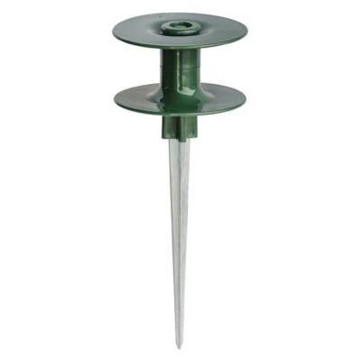 Mangueira de jardim 10" guia de rolo liso roda de resina com espiga de metal zinco resistente - Imagem 1 de 4