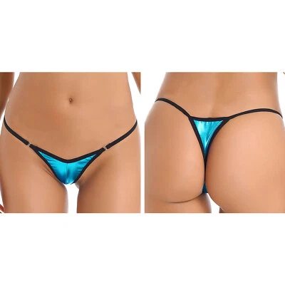 Damen Micro Tanga Gummibund G-String Slip Extrem Bikinis - Bild 1 von 2